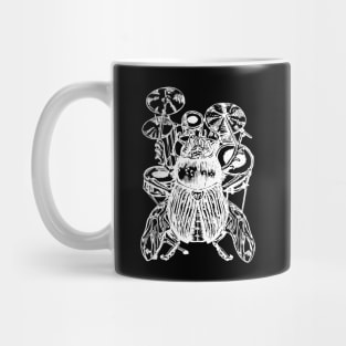 SEEMBO Beetle Playing Drums Drummer Drumming Musician Band Mug